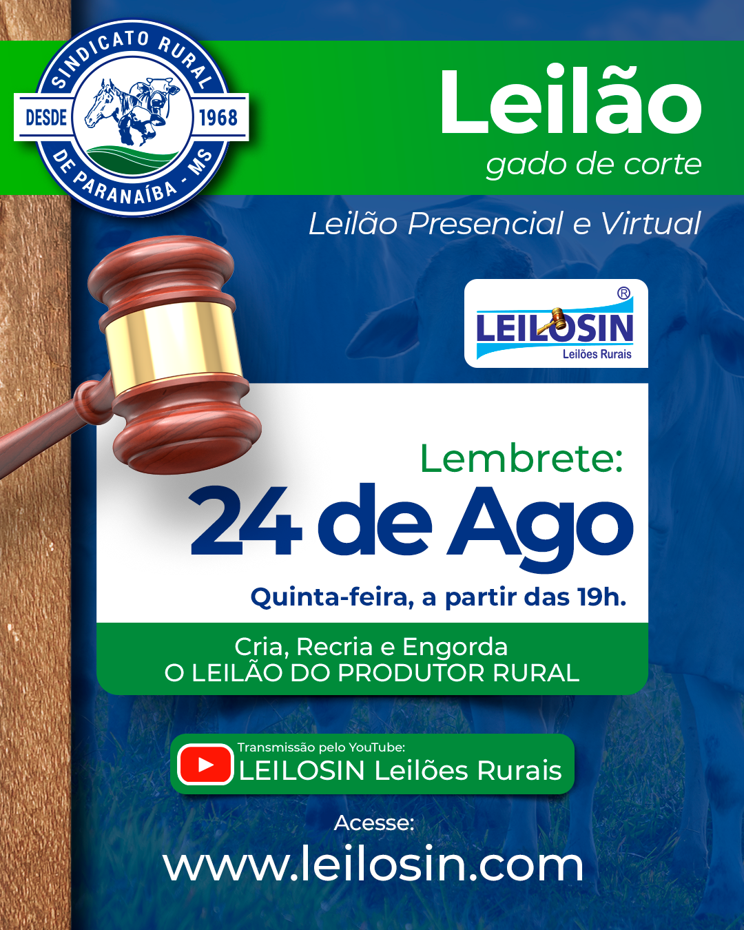 Leil O De Gado De Corte Sindicato Rural De Parana Ba Ms